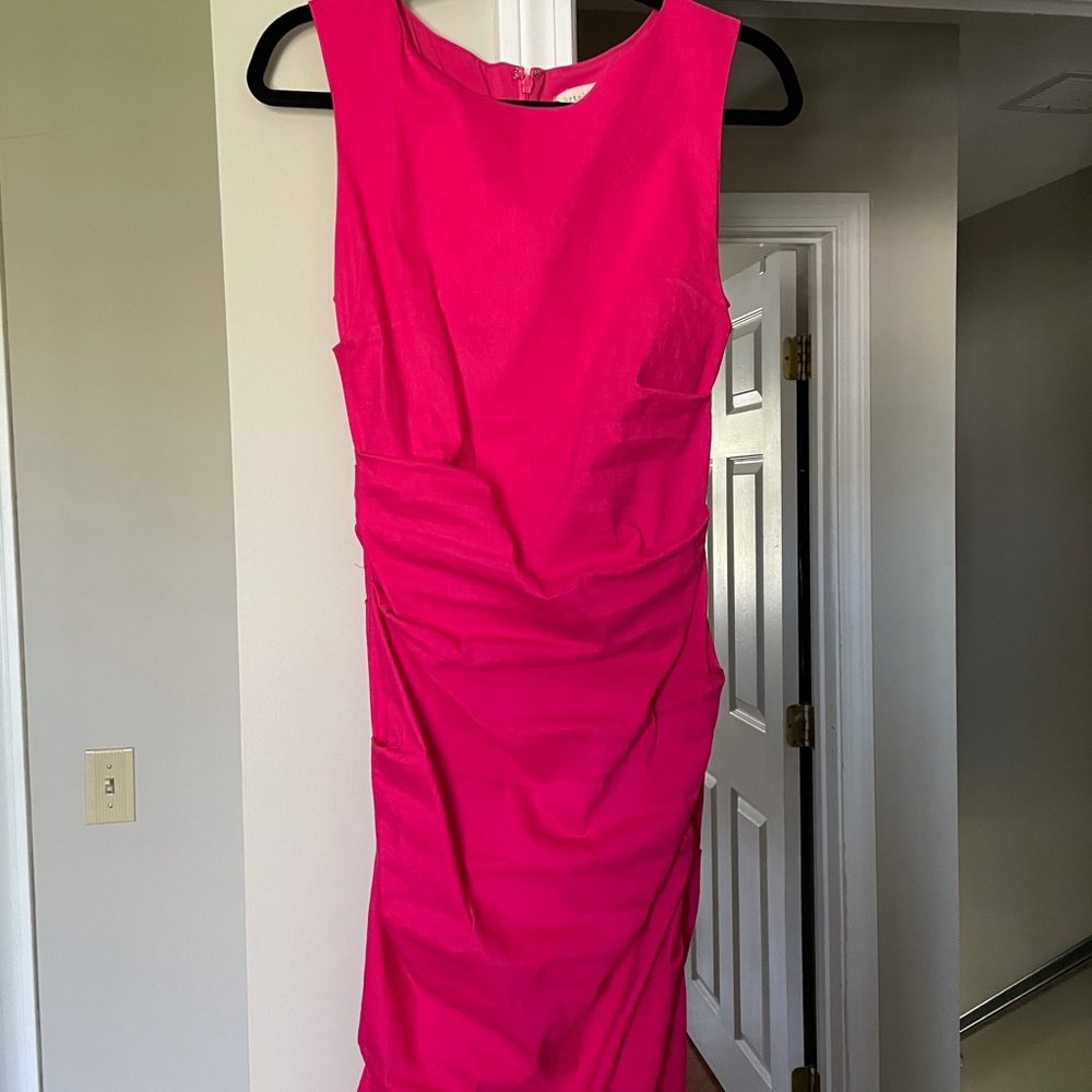 Nicole Miller Artelier stretch linen dress.